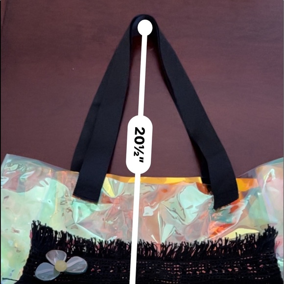 Swimming pool Handmade led tote bag, summer bag , bag - Picture 8 of 14